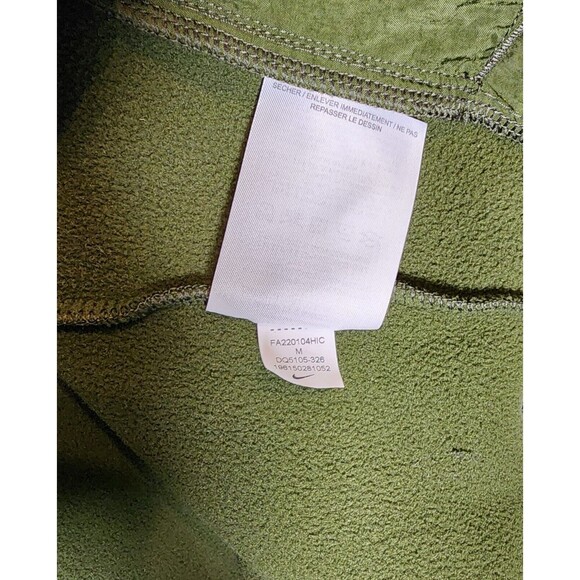 Nike Sportswear Fleece Vest Therma-FIT Mens Sz Med Army Green  DQ5105-326 PreOwn - Picture 10 of 11